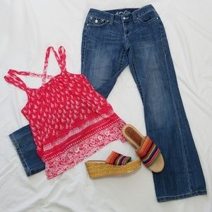 Inc Denim jeans size 4 regular fit boot leg